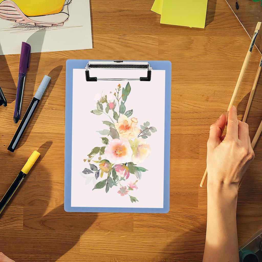 NUOLUX A5 Plastic Portable Clipboard Folders, Set of 10, 23x16cm, Profile Clipboards, Paper Holder Clipboards, Menu Clipboards, Office Supplies