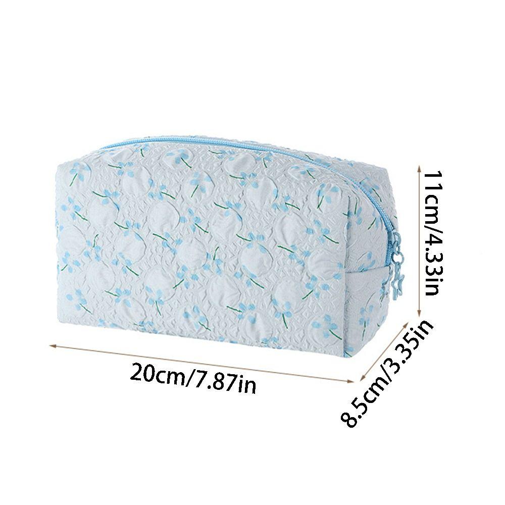 INS Stationery Storage Bag Korean Style Portable Makeup Bag Fashion Cosmetic Zipper Pouch Outdoor