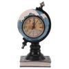 Globe Clock Decorative Desk Ornament Resin World Map Clock with Coin Saving Bank for Children