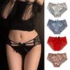 Женские шелковистые сатиновые трусики, сексуальные невидимые кружевные трусы, бикини с низкой посадкой