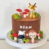 Cute Lion Monkey Cake Topper Elephant Giraffe Cake Decoration  Birthday Party Supplies