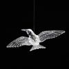 Set Of 4 Random Style Clear Acrylic Bird Pendants For Home Windows Outdoor Garden Holiday And Wedding Decorations