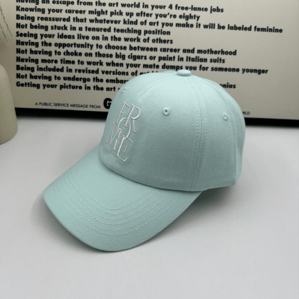 Blogger Blue Baseball Cap Children's Versatile Letter Embroidered Cap Men's Thin Sunscreen Sun Hat
