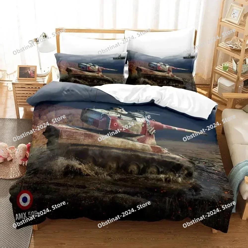 Пододеяльник Танк King Size Тема Войны Комплект Постельного Белья Покрытие для Одеяла Мотокросс для Мальчиков Мужчин Удобное Микрофибровое Покрытие для Одеяла