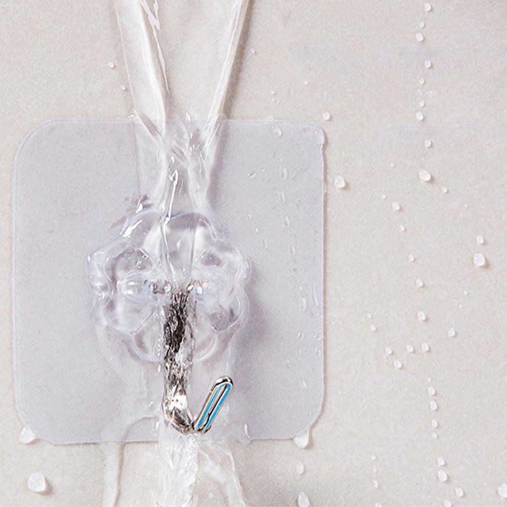 2 шт. Прочные прозрачные присоски Крючки-вешалки для кухни ванной комнаты KTY