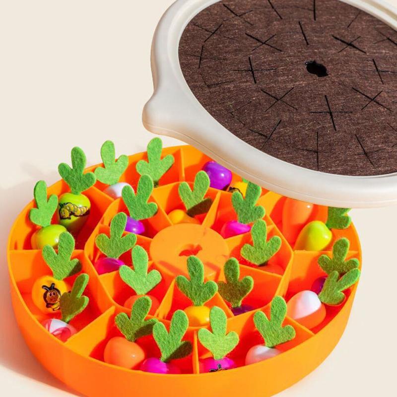 1 Set Cotton Montessori Radish Game Baby Plush Pull Out Carrot Interaction Toys Recognizing Educational Toys For Children Gift