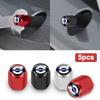 5PCS Aluminum Alloy Car Wheel Tire Valve Caps Dustproof Stem Cover for Volvo Rdesign XC60 XC90 XC40 V50 V60 EX30 S60 C30 V70 AWD