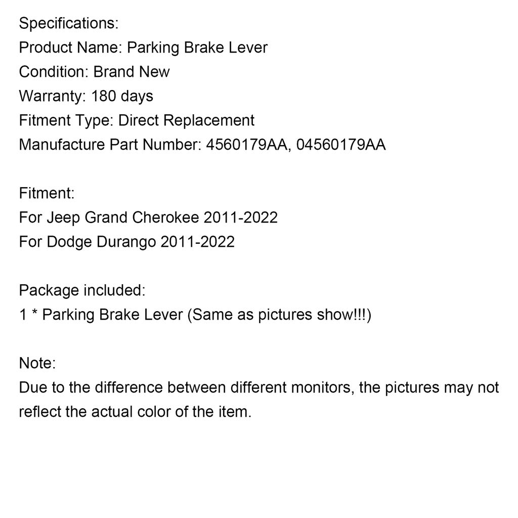 Рычаг стояночного тормоза 04560179AA Подходит для Jeep Grand Cherokee 2011-22 Подходит для Dodge Durango