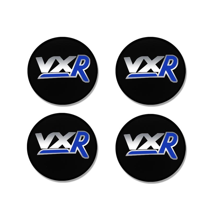 Aluminum 4PC 56mm VXR Logo Badge Car Wheel Center Hub Caps Emblem Stickers For  Vectra Zafira Vxr8 Astra Mokka Corsa Gts