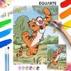 Набор для масляной живописи painting art Тигр декор стены спальни ручная работа DIY подарок
