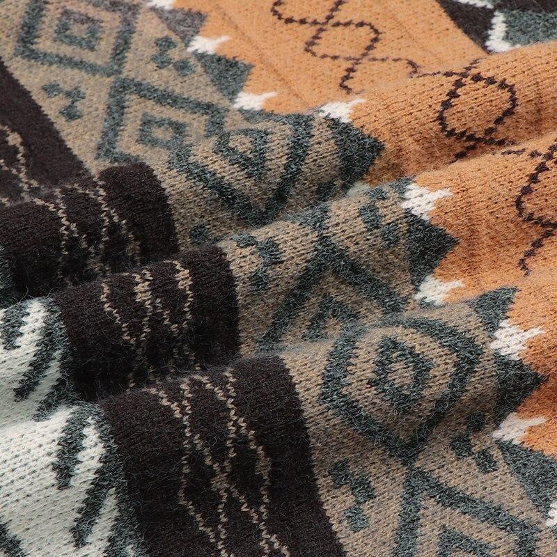 Новый зимний винтажный свитер, женские полосатые джемперы, верхняя одежда в корейском женском стиле, свободный пуловер с длинными рукавами, трикотаж, повседневные топы