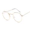 Vintage Round Glasses Clear Lens Fashion Gold Round Metal Frame Glasses Optical Men ladies Eyeglass Frame Fake Glasses