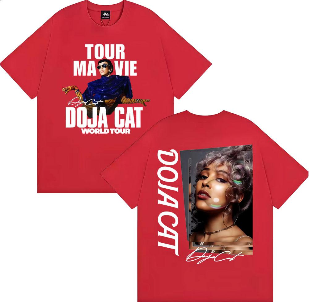 Singer Doja Cat World Tour 2026 Tshirts Men Women Aesthetic Vintage High Quality Tshirt Casual pure Cotton T Shirts Streetwear