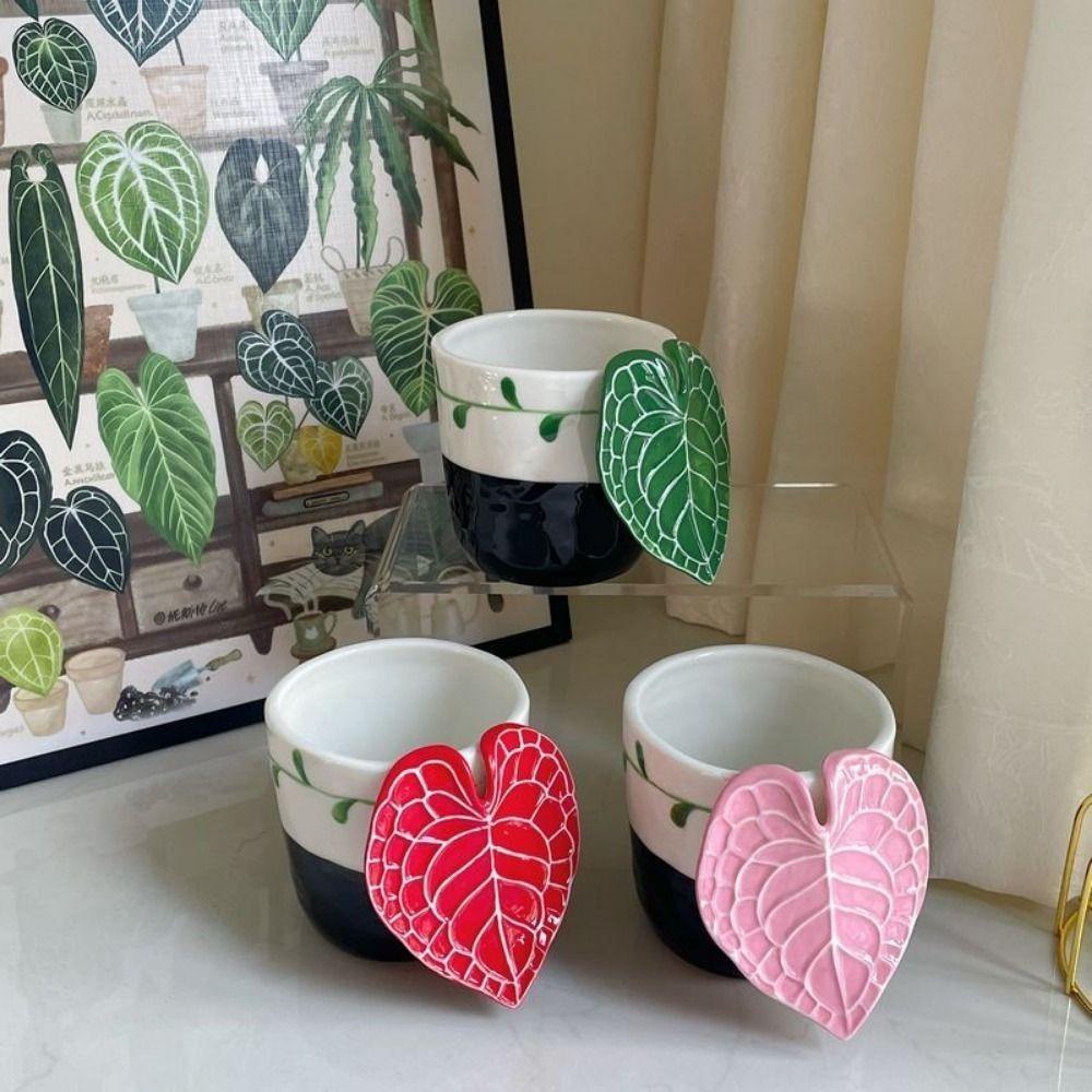 Handmade Ceramic Coffee Cup Microwave Safe Espresso Cup Creative Latte Mug  Office