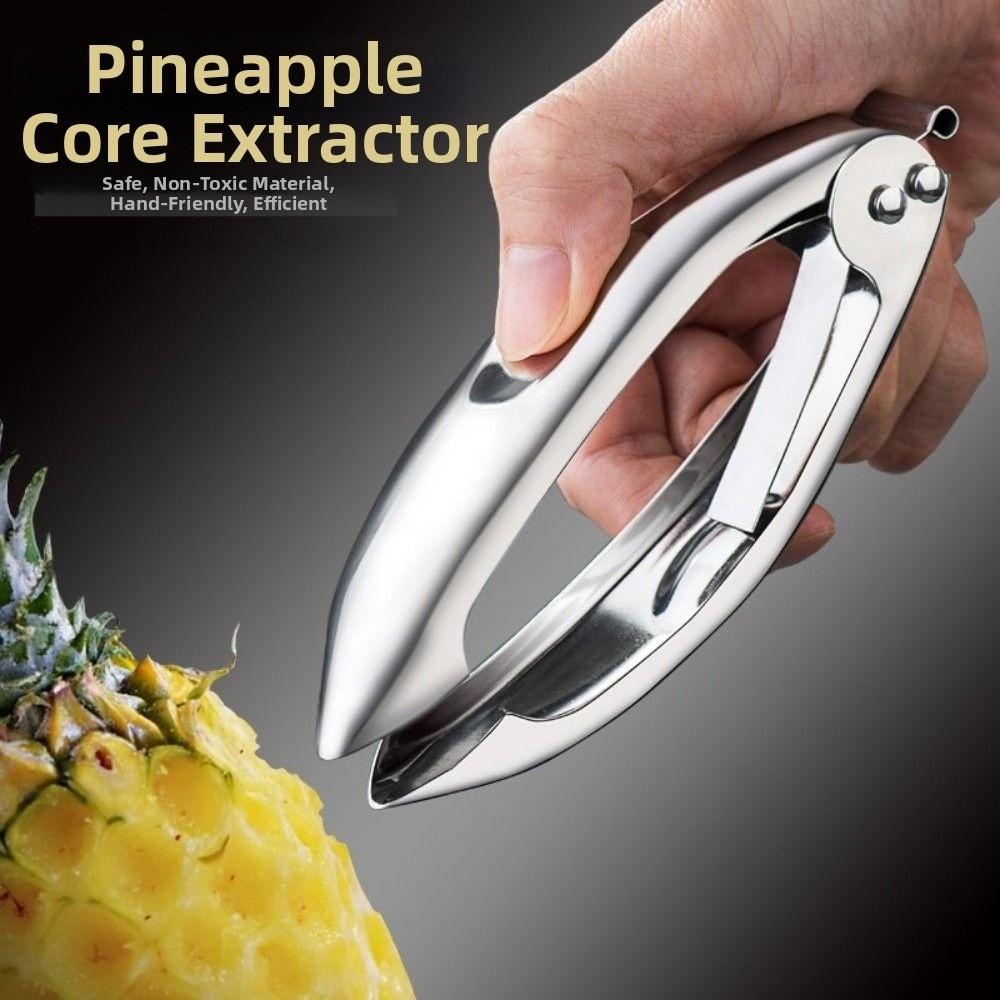 Stainless Steel Pineapple Tweezer Efficient Fast Peeling Pineapple Eye Peeler Multi-function Smooth Handle Fruit Stem Remover