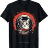 2025 Summer New Space Cat Courage Japanese Retro Kawaii Cute Oversized T-shirt Graphic Women Clothing Cotton T-shirt Tee Tops