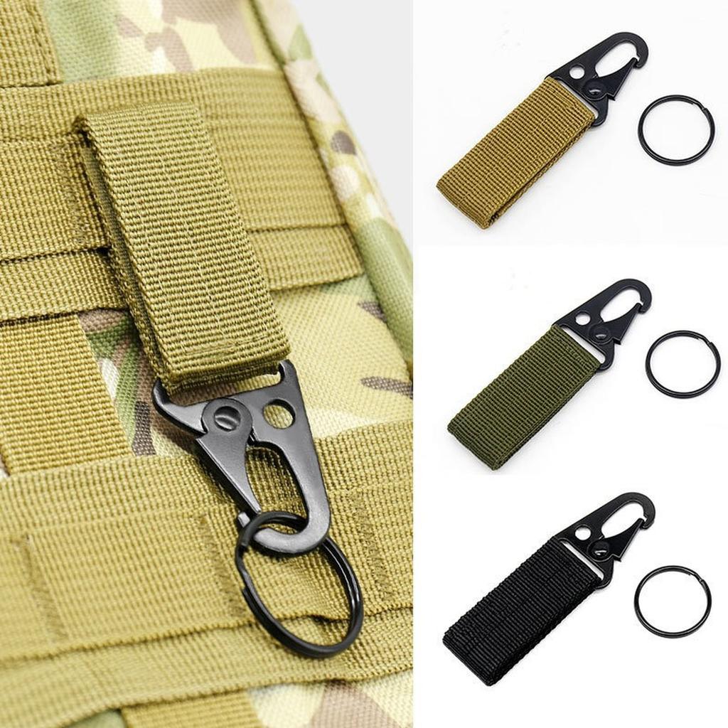 Нейлоновая стропа Пряжка Карабин Крюк EDC Molle Рюкзак Ремень Клипса Брелок Подвеска Для Альпинизма Кемпинга
