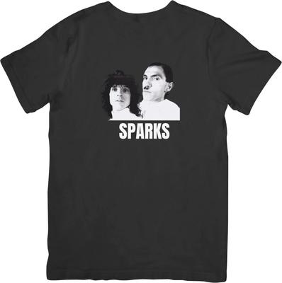 Sparks глэм-рок Музыка Унисекс Подходит для мужчин и женщин Качественная хлопковая футболка
