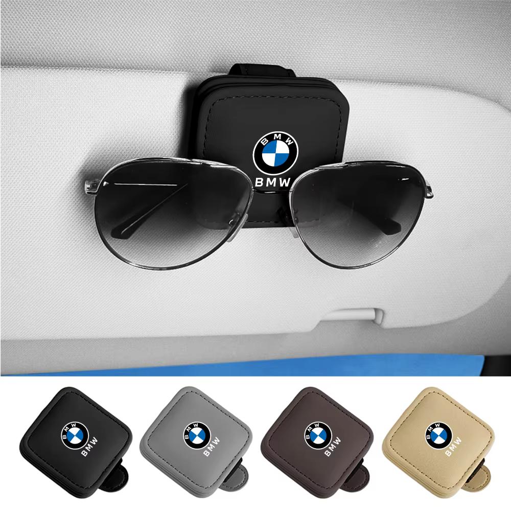 Car Sticker For BMW X4 X5 X6 X7 G30 G20 G32 G11 Special 1Pcs Leather Glasses Clips Car Sun Visor Sunglasses Fixed Holder YJSNJ- GTV53