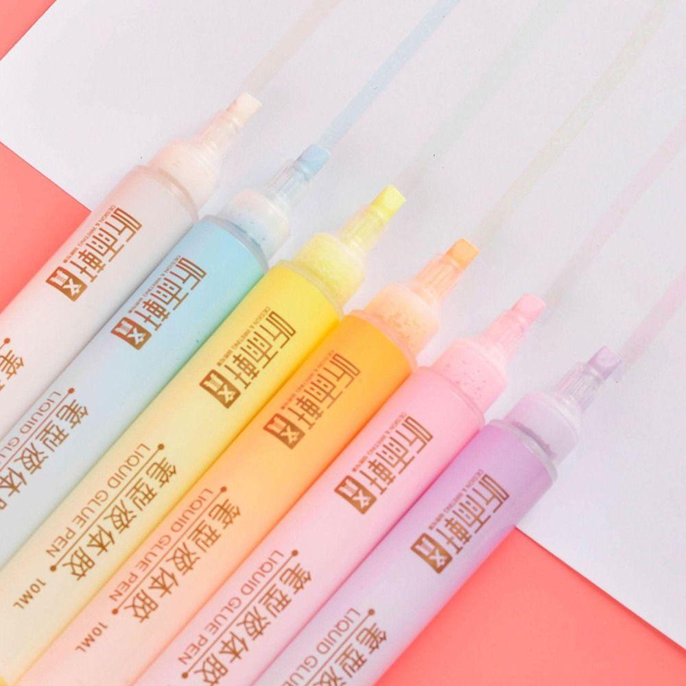 High Viscosity Liquid Glue Stick Pen Shape Double Sided Adhesive High Quality Dot Glue Pen Student