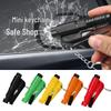Three-in-One Car Keychain: Emergency Window Breaker and Escape Tool