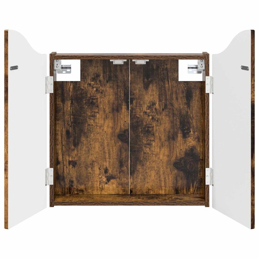 Dartboard Cabinet Smoked Oak 56 x 12 x 63 cm Wood Material