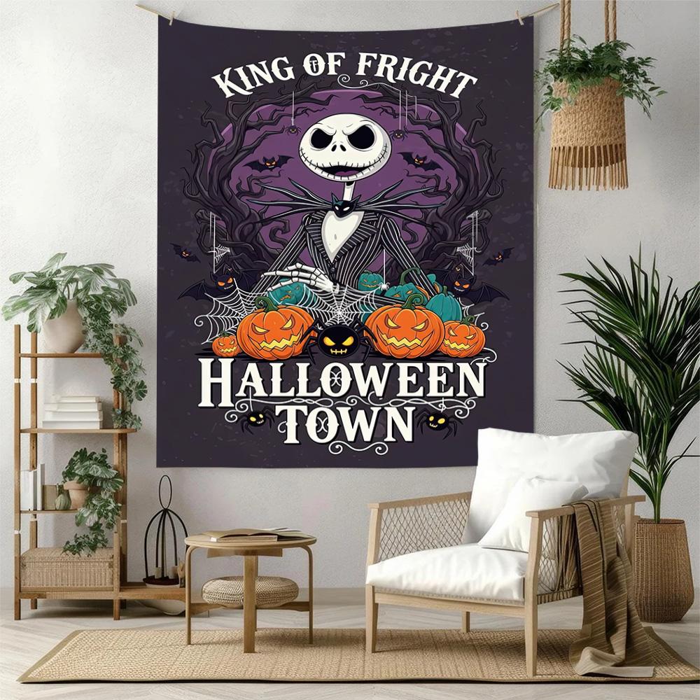 Christmas Nightmare Wall Decor Tapestry Art For Pet Memorial Birthdaywedding Party Backdrop Family Gift