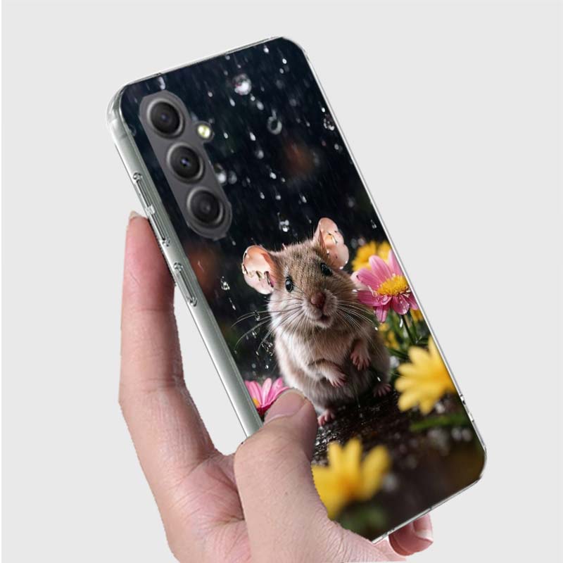 Cute Hamster Phone Case for Samsung A16 A26 A36 A56 A17 A37 A57 A07 A06 A02S A03 A04S A05S Galaxy Note 20 10 A50S A71 A51 A31 A3