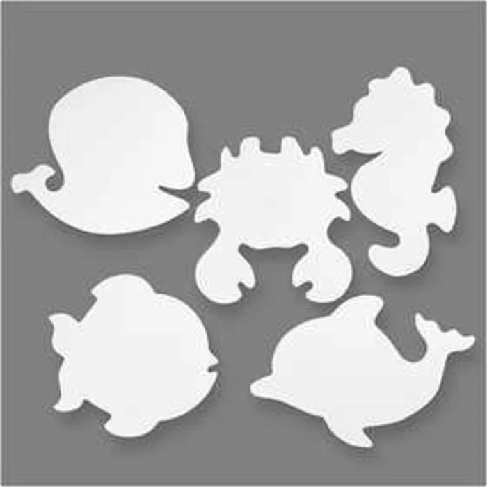 Animaux de mer, h: 18,5-26 cm, l: 15-29 cm, 16pièces, 230 gr