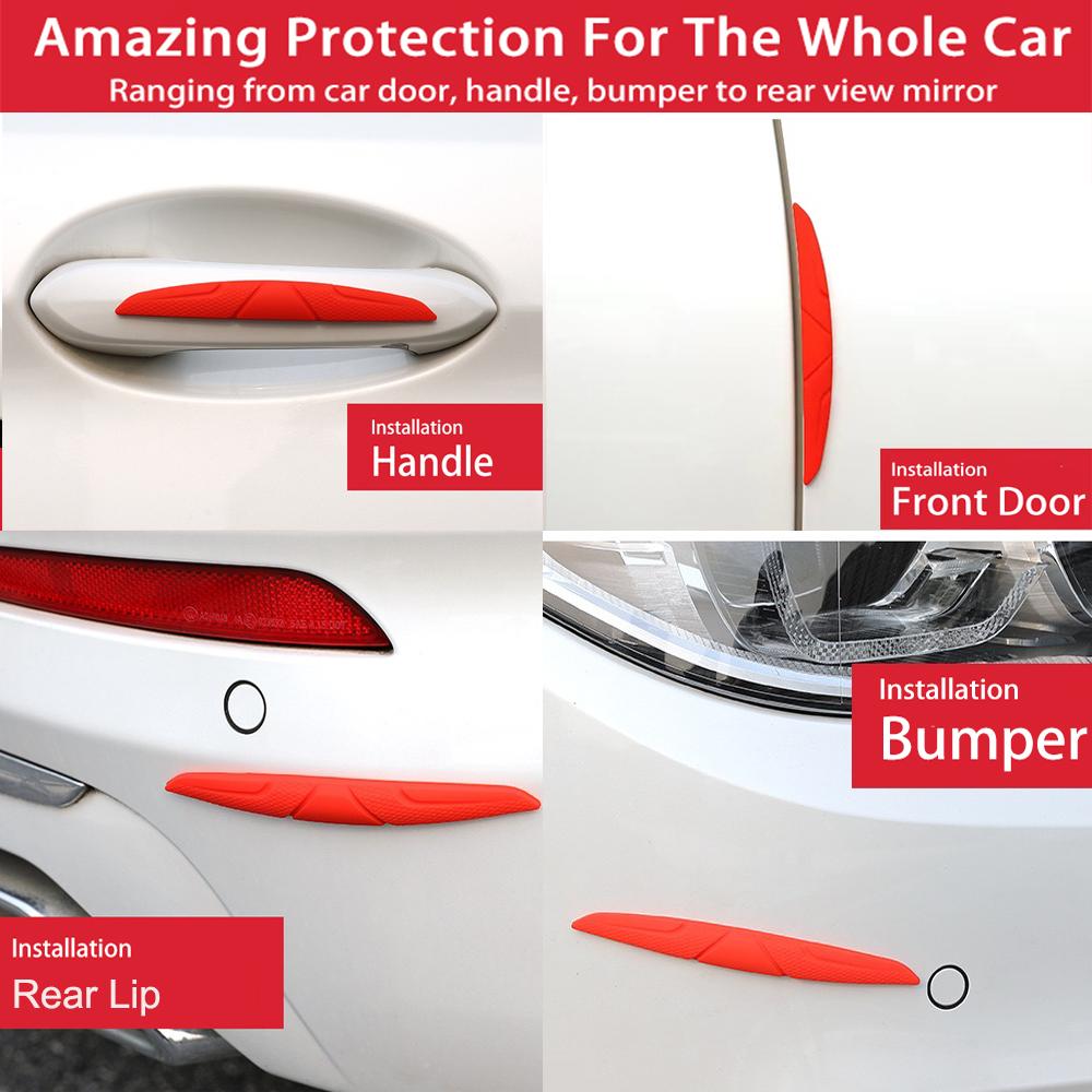 Силиконовая защитная полоса для бампера двери автомобиля, защита углов, полосы защиты от царапин, лезвие, защита от столкновений, авто
