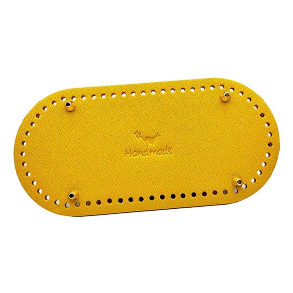 Вязание крючком из искусственной кожи, овальная длинная сумка, формирователь дна, подушка для сумочки, подушка для кошелька, принадлежности для рукоделия