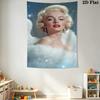 Vintage Marilyn Monroe Poster Tapestry Background Cloth Fashion Print Christmas Gift Home Decor Homestay Soft Decoration Tapestry