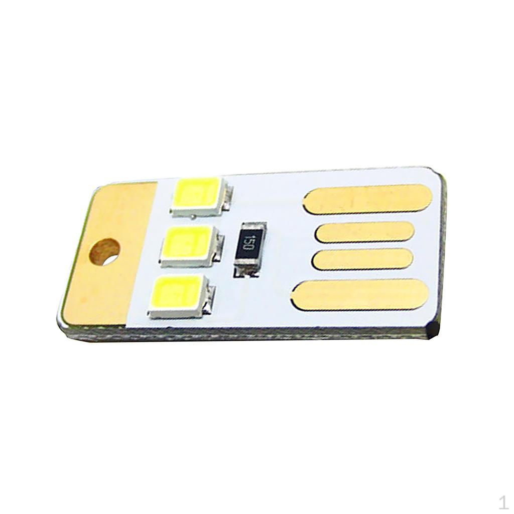 Карманный фонарик Мини USB Сенсорный переключатель Ночная карта Белый