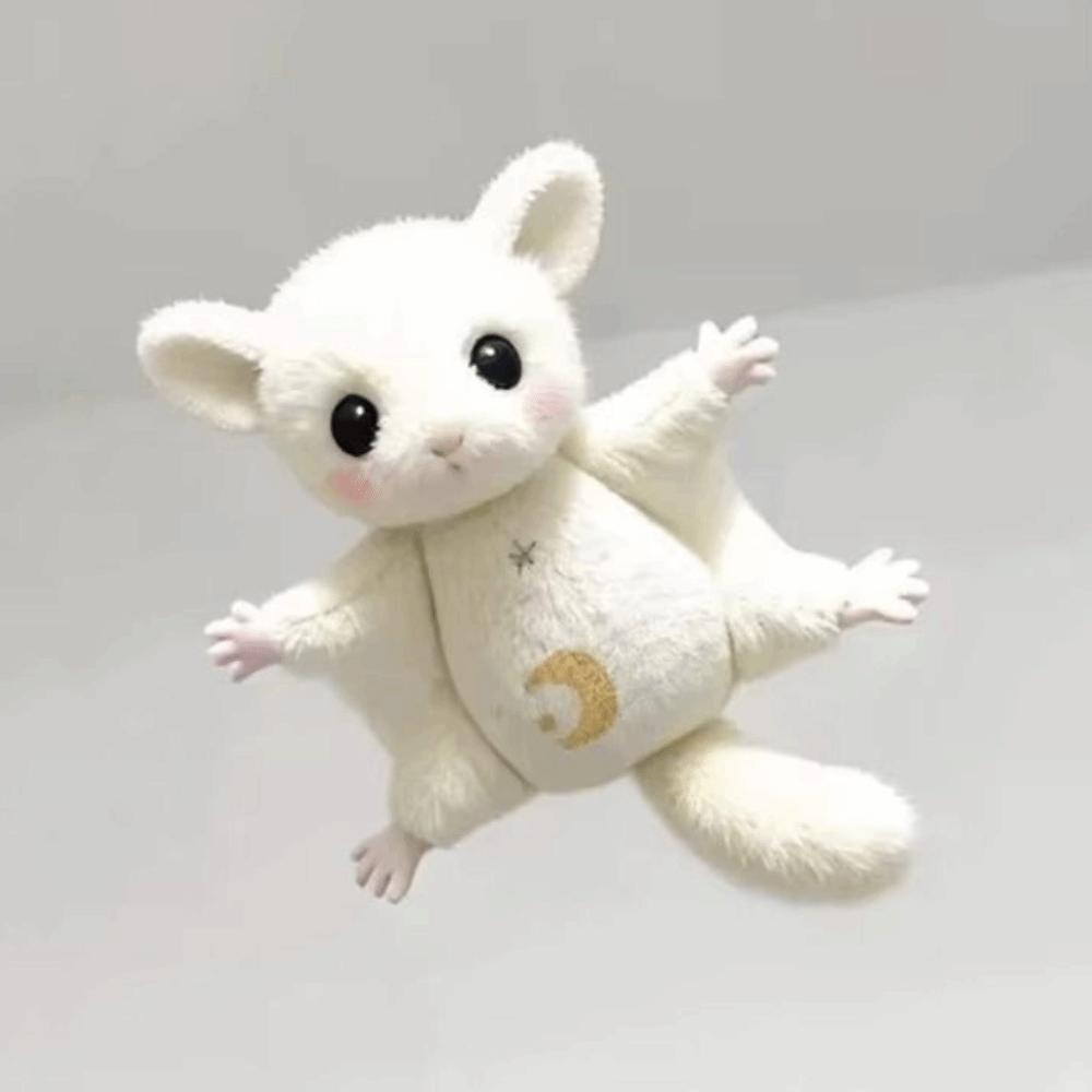 Cartoon Animal Honeybag Flying Spur Doll Stuffed Bat Mouse Plush Keychain Couple