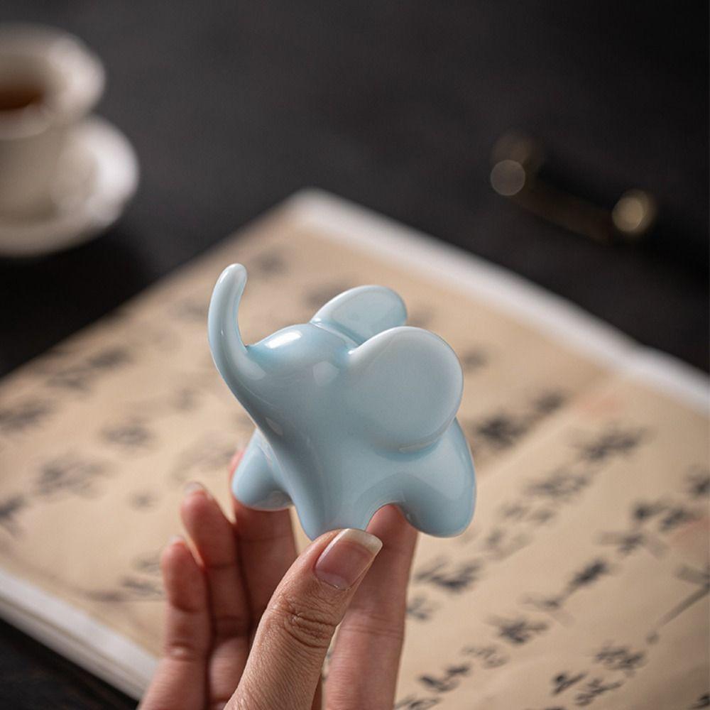 Modern Art Simulated Elephant Figurines Ornaments Animal Feng Shui Decor Office Accessories