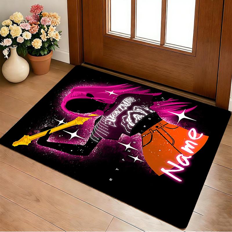 Custom Name Friendship Flight Living Room Non-Slip Area Rug Soft Carpet for Bedroom Kids Playroom Sofa Office Home Decor Doormat