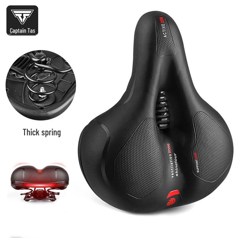 Universal Super Soft Silicone Bicycle Saddle with Shock Absorption - Mountain Bike Seat for Men and Women