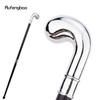 White Hanger Fashion Walking Stick Decorative Cane Elegant Fashion Cane Cosplay Alloy Crosier Vintage Stick 94cm