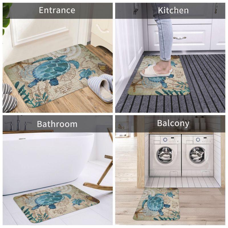 Ocean Sea Turtle Front Floor Door Entrance Mat Indoor Kitchen Bath Doormat Living Room Carpet Rug