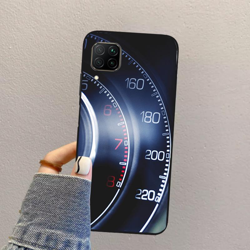 Cool Retro Speedometer For Huawei Nova Y70 Y90 Y60 Y73 Y72 Y61 Y91 12s 12i 11i 8i 9 10 SE P40 Lite P60 P30 Pro Case