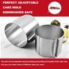 Cake Mold High 5.9 Inch- Cake Ring Adjustable Round Diameter 6 to 12 Inch - Stable Stainless Steel Adjustable Baking Rings Bakeware Tool with Precise