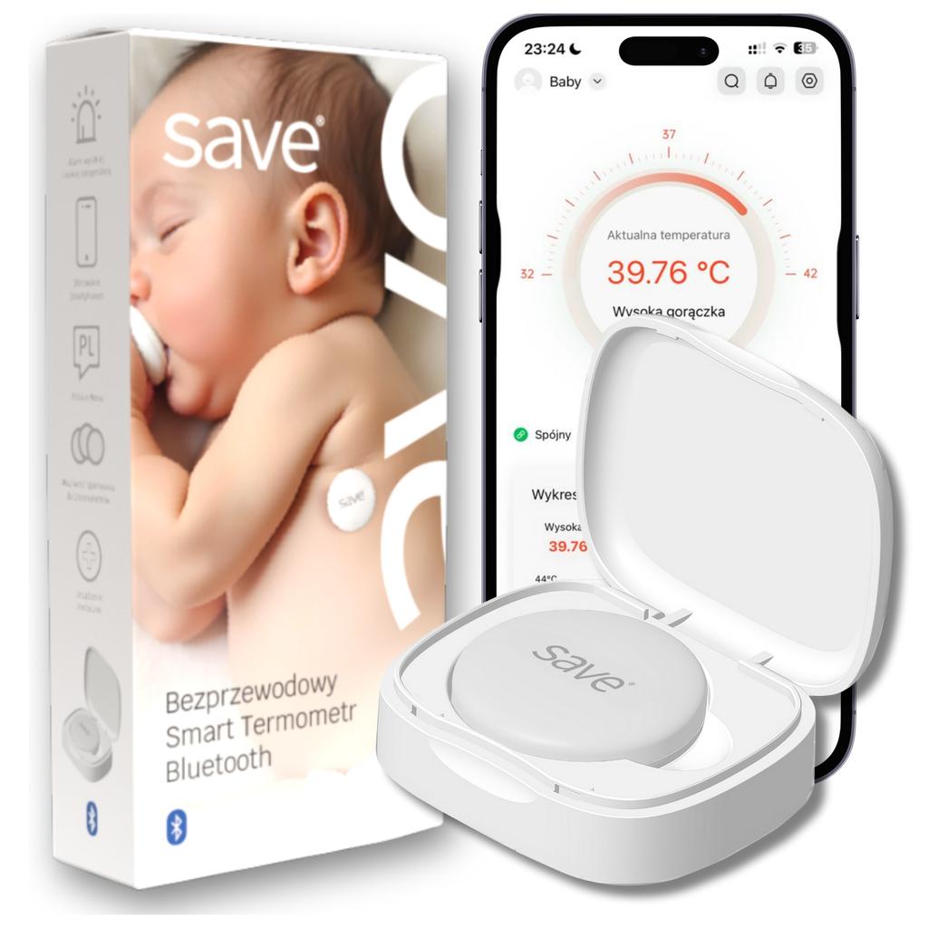 Wireless Thermometer For Children Smart Medical Fever Alarm App