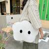 Canvas Crossbody Bag with Pretty Eyes One Shoulder Underarm Bag Funny
