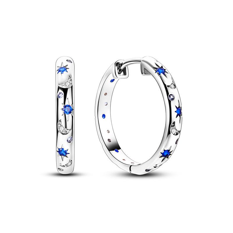 Hoop Earrings New silver 925 Rainbow, Shell, Women's Earrings Making jewelry For Women as Wedding Party Gifts