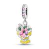 Подходит для оригинального браслета Plata Charms Медный Розовый Цвет Серия Шармов Лапка Кошки Бусины Для Женщин Девочек Diy Вечеринка