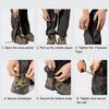 1 Pair Outdoor Leg Gaiter Adjustable Men Women Hiking Climbing Skiing Hunting Sand Guard Snow Boot Shoe Gaiter Leg Protector Cover