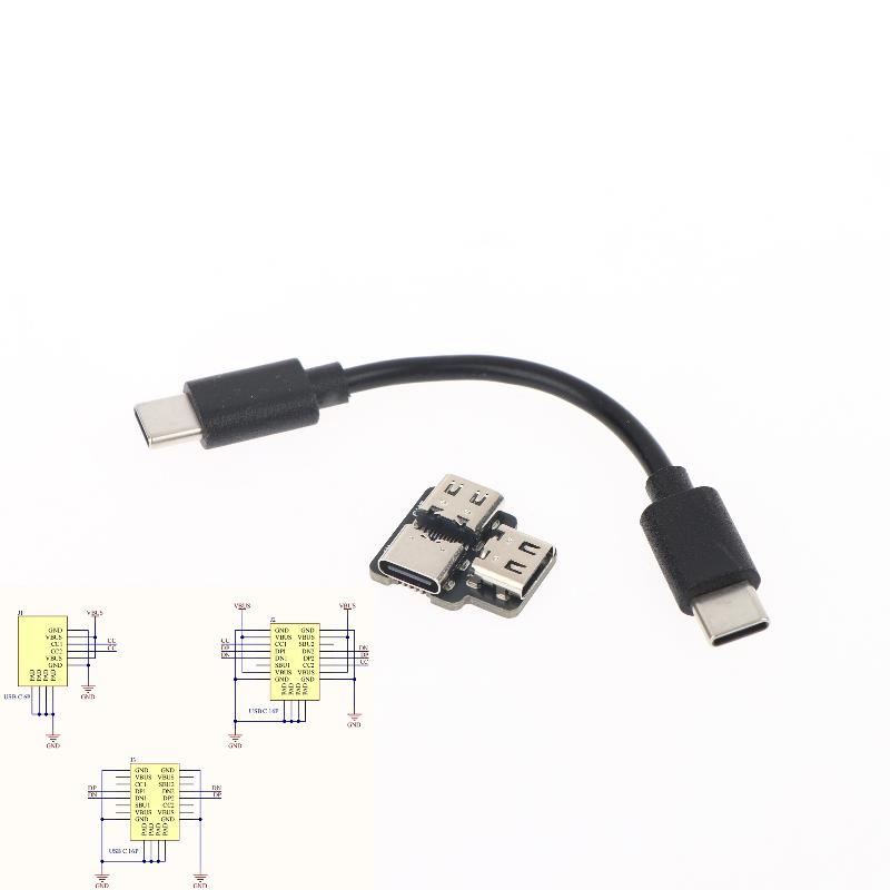 Разветвитель питания с интерфейсом Type-C, подходящий для модуля USB 1 в 2, USB-разветвитель питания для компьютерной коммуникационной платы
