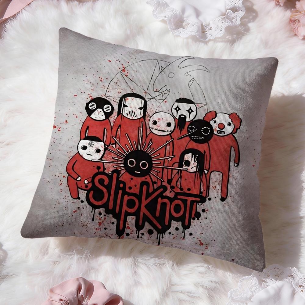 Band S-SlipknotS Cushion Cover Premium Comfort Reversible Pillow Cove -Two in One Design for Any Room & Car Interior