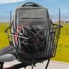 Bike Rear Storage Basket Heavy Duty Large Capacity Universal MTB Road Mountain Bicycle Metal Wire Basket Bike Accessories