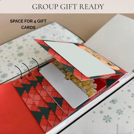 Книжечка подарочных карт на Рождество Ручная работа Счастливого Рождества Книжка подарочных карт Выдвижной дизайн DIY Вау Держатель для карт Памятный подарок на праздник Рождественская вечеринка